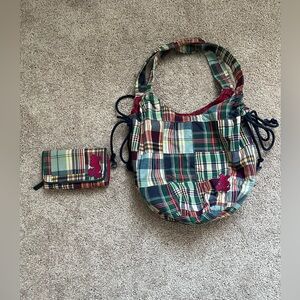 Disney Micky Mouse Plaid Patchwork Bundle Purse/Wallet